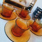 Duralex France Kop En Schotel Okergeel Vintage thumbnail 3