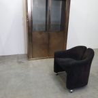 Vintage Eugenio Gerli Tecno "142" Fauteuils, Jaren 60, Italië Mobiel Corduroy thumbnail 12