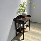 Vintage Tafeltje In Art Deco Stijl In Donker Gebeitst Hout thumbnail 3