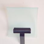 Postmodern Metaal Glas Wandlamp Modern Hillebrand Design ‘80 thumbnail 8