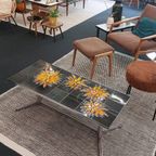 Vintage Design 'Sunflower' Tegel Salontafel thumbnail 6