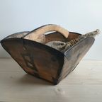 Antieke Rijstmand Opbergmand Met Doek thumbnail 3