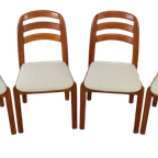 dyrlund Set 4 Eetkamerstoelen Eetstoelen Deens Design Vintage thumbnail 3