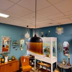 Vintage Peill Putzler Hanglamp Plafondlamp Glas thumbnail 16