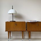 Set Vintage Teak Houten Nachtkastjes thumbnail 10