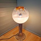 Mazzega Vloerlamp In Verchroomd Metaal En Glas, Jaren 60-70 thumbnail 2