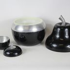 Ca. 1960’S - Aluminium - Champagne Bucket / Ice Bucket In The Shape Of A Pear With Matching Apple thumbnail 4