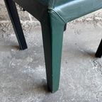 Set Fo 4 Arcadia Green Leather Chairs By Paolo Piva For B&B Italia thumbnail 8