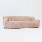 Vintage Cinna Sandra 3 Seater Sofa In Pink Fabric By Ligne Roset thumbnail 3