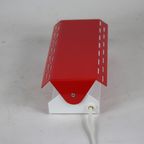 W.L.P. - Red 1960'S Wall Mounted Lamp / Bedside Lamp With Adjustable Shade thumbnail 3