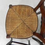 Set Van 6 Boerenstoelen Met Rieten Zitting, Rond 1900 thumbnail 11