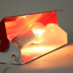 W.L.P. - Red 1960'S Wall Mounted Lamp / Bedside Lamp With Adjustable Shade thumbnail 5