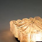 Vintage Plafondlamp Plafonnière 'morgenstjerne' Glas Glazen thumbnail 9