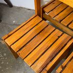 4x Gelakte Grenen Vintage Stoelen, Reliving thumbnail 11