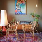 Vintage Rotan Set - Bohemian Interieur/Tuinstoelen thumbnail 6