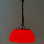 Space Age Hanglamp Van Cosack Leuchten In Rood thumbnail 16