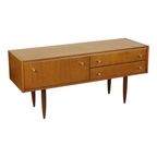 Vintage Lowboard Scandinavische Stijl Lichtgekleurd Hout thumbnail 8