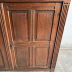 Antique Carved Wood Cabinet thumbnail 7
