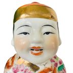 Vintage Chinees Porselein Beeldje Lucky Gold Boy Handgeschilderd 1950S thumbnail 9