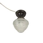 Gispen Stijl - Geslepen En Gegraveerd Glas - Messing - Holland - 2E Kwart 20E Eeuw thumbnail 4