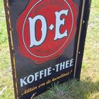 Oud Dubbelzijdig Emaille Bord Douwe Egberts Koffie-thee☕️ thumbnail 3