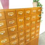 Oude Houten Ladekast Met Uitschuifbare Planken Vintage thumbnail 4