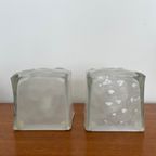 2X (Set) Iviken Ikea Ice Cube Tafellamp thumbnail 2