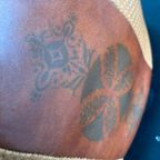 Vintage Patchwork Poef / Voetbank In Cognac Bruin thumbnail 9