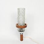 Vintage Wandlampje Lampje Muurlampje Lamp Teak Glas thumbnail 6