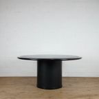 Frank J.L. De Clercq Round Dining Table With Leather Top thumbnail 5