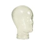 Vintage Glazen Hoofd Etalage Mannequin Koptelefoon Display 26cm thumbnail 4