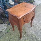 Oud Frans Bijzettafeltje, Hal Tafel Ladenkast thumbnail 3