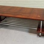 Vintage Palissander En Chroom Salontafel thumbnail 5