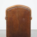 Mooie En Comfortabele Karakteristieke Schapenleren Fauteuil/Armchair Met Een Prachtig Patina thumbnail 5