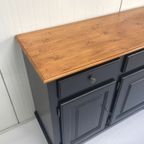 Restyle Dressoir Zwart & Hout Massief Hout thumbnail 4