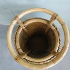 Vintage Design Bamboo Rattan Reed Umbrella Stand Plant Holder Paraplubak thumbnail 9