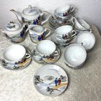 Japans Kutani Eierschaal Porselein Servies thumbnail 3