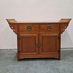 Oosterse Vintage Kast Vintage Dressoir Japandi Wandkast thumbnail 17