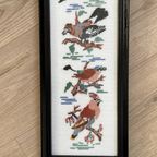 Borduursel Borduurwerk Schilderij Vogels Vogel | Kerst thumbnail 5