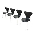 Set Van 4 Vlinderstoelen Van Arne Jacobsen Voor Fritz Hansen thumbnail 5