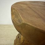 Solid Wood Tree Side Table , 1970S thumbnail 7