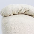 Vintage Italiaanse Altana Design Fauteuil 1970s Beige Linen thumbnail 4