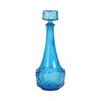 Vintage Kobalt Blauwe Karaf 0,5L Glas Made In Belgium thumbnail 6