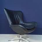 Vintage Design Fauteuil, Hjort Knudsen, Draai Fauteuil Stoel thumbnail 7