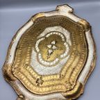 Florentijns Vintage Dienblad Creme/goud Groot thumbnail 8