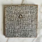 4x Dlefsblauwe Tegel Als Burduurwerk thumbnail 5