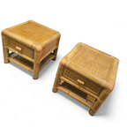 2 X Bamboo Night Stands / Side Tables / 1980S thumbnail 7