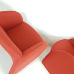 Artifort Ben’s Steenrood / Donker Oranje Fauteuils Ploegstof thumbnail 7