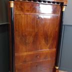Antiek Franse Empire Klepsecretaire thumbnail 9