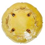 Vintage Glazen Fruitschaal Rüdesheim Amber Glas Walther & Sons thumbnail 6